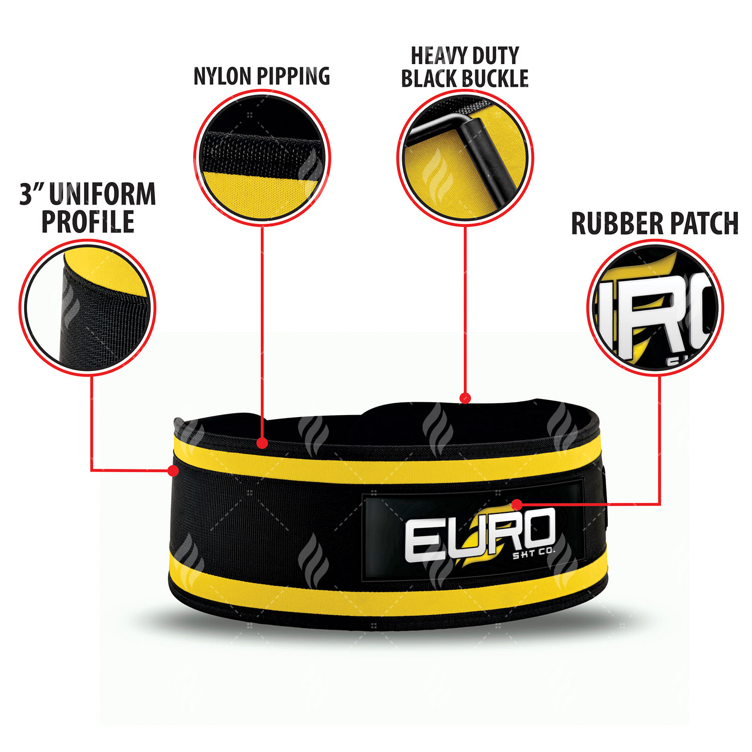 Wholesale Custom Logo Powerlifting Training Fitness Eva Nylon Gym Weight Lifting Belt Weightlifting Belt - Image 6