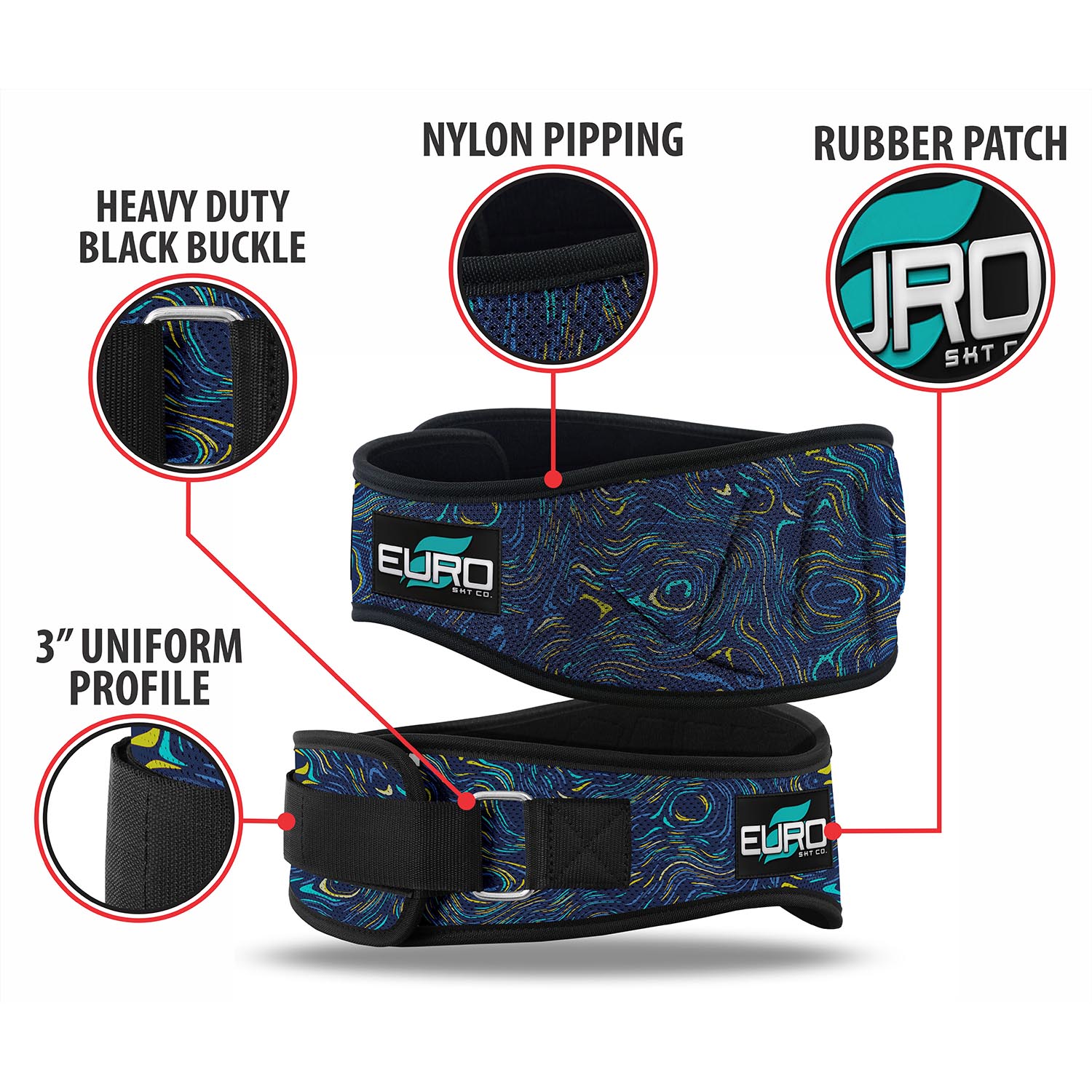 Lifting Belt for Gym Workouts with Adjustable Neoprene Support - Image 6