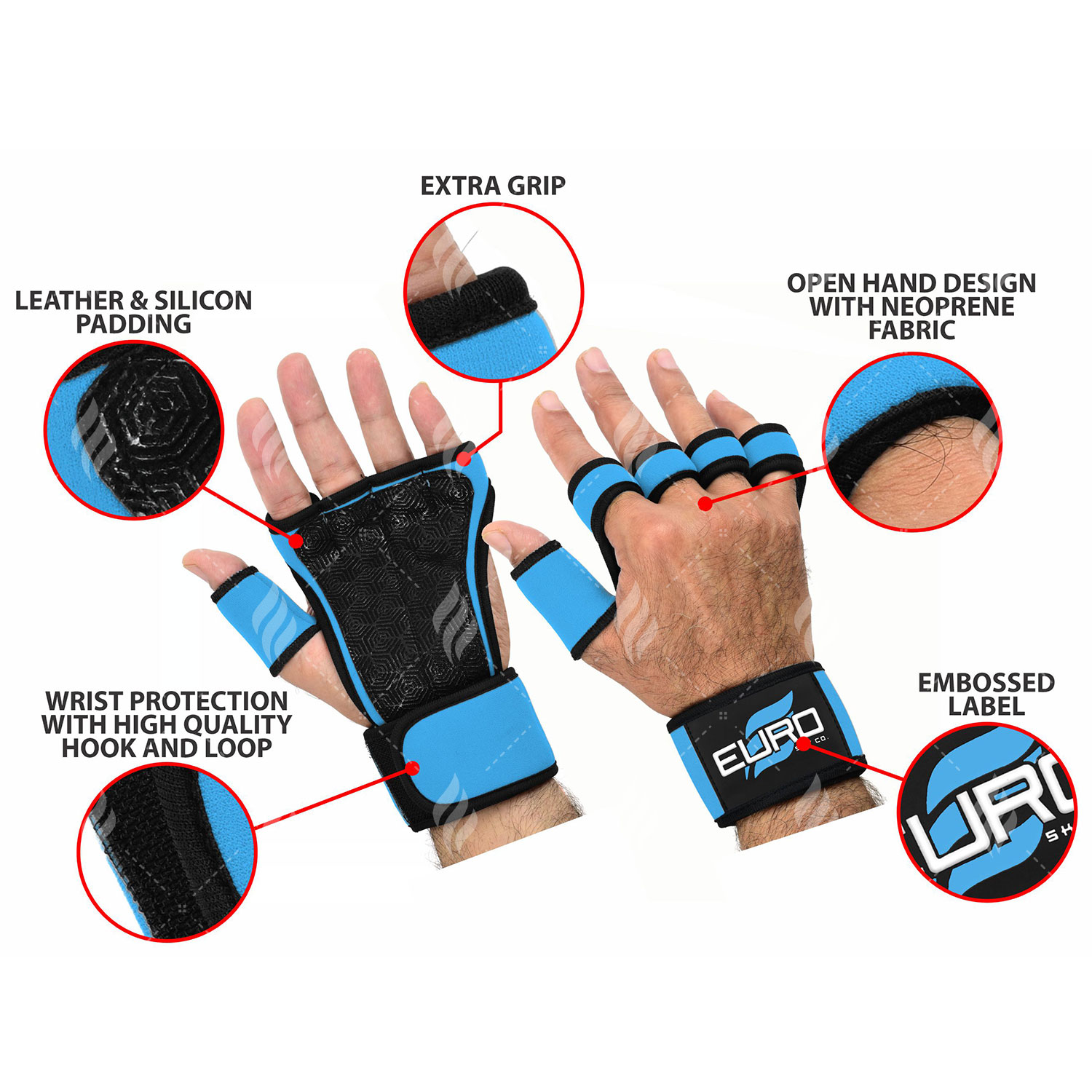 Best Selling Half-Finger Workout Gloves for Men and Women Neoprene Weight Lifting Gloves with Wrist Support for Gym Training - Image 6