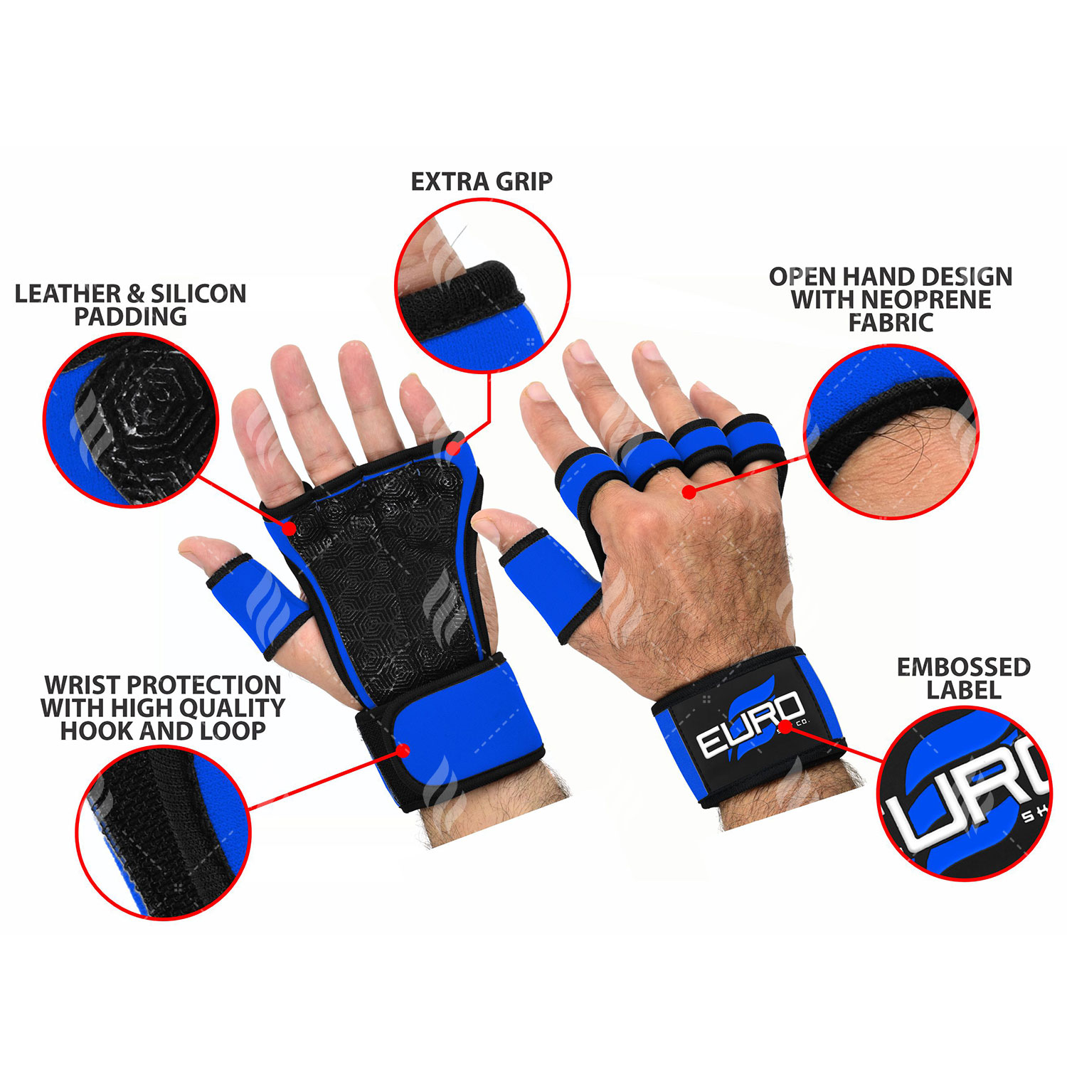 Unisex Lightweight Neoprene Fitness Gloves Low MOQ Heavy Duty Leather Weightlifting Gloves for Gym and Sports - Image 6