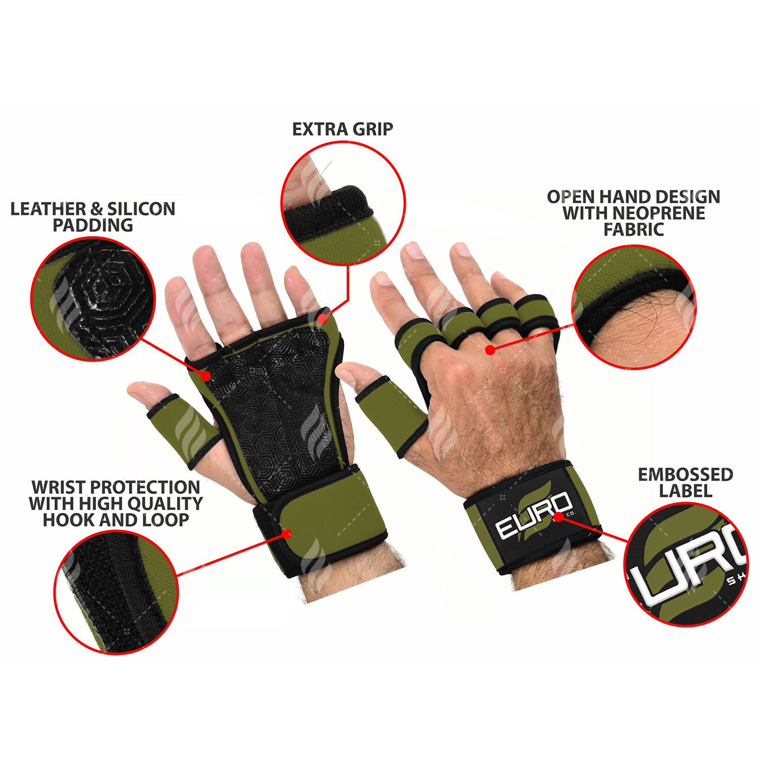 Sports Gym Gloves Weight Lifting Fitness Gloves Half Finger Workout Exercise Training Protect Resistance Gloves Men and Women - Image 6