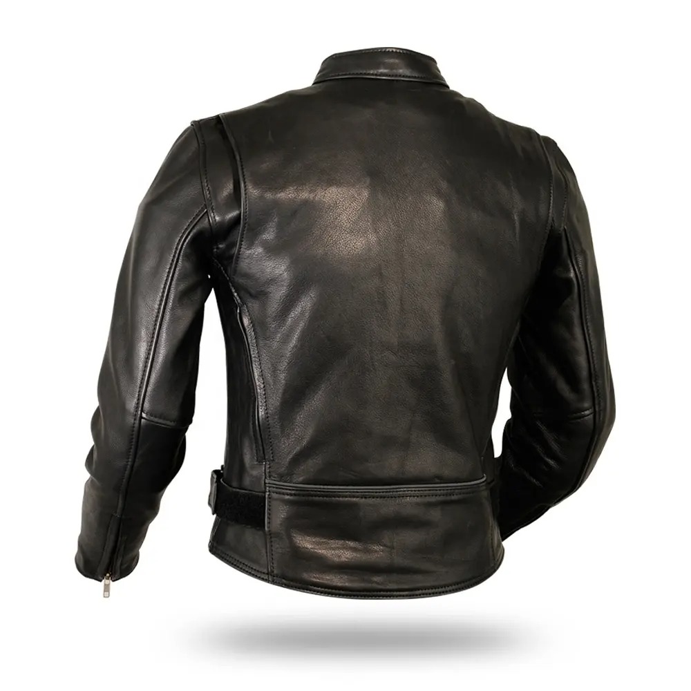 Custom Made Fashion Men's Winter Leather Jacket - Image 2