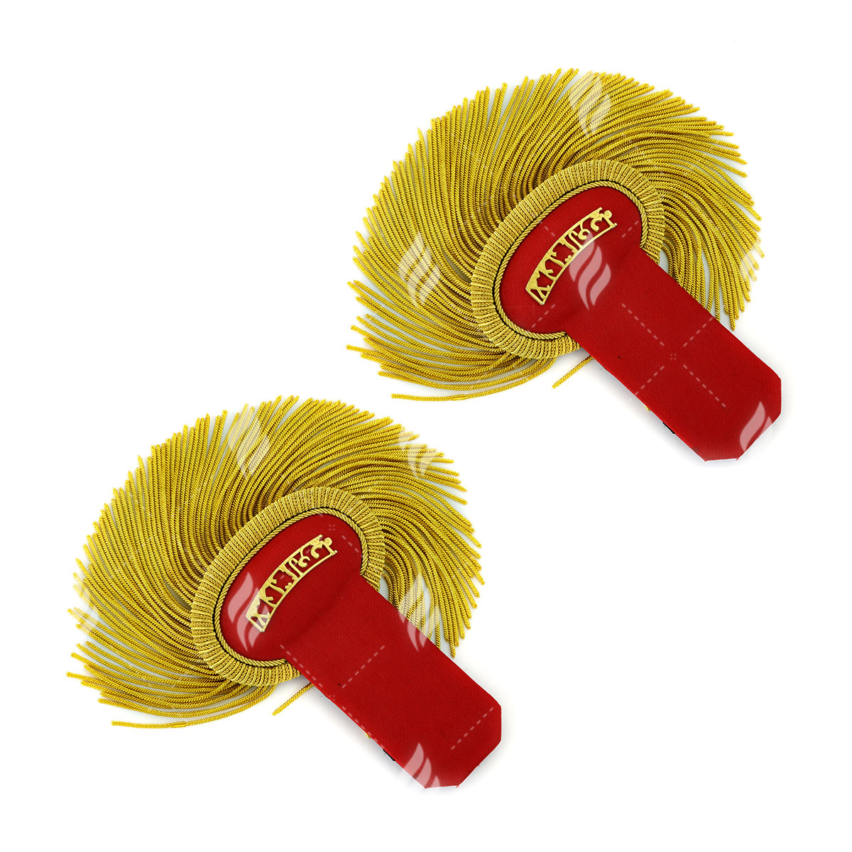 Red Gold Bullion Epaulettes Shoulders - Image 2